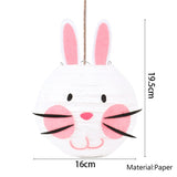 Cifeeo  Happy Easter Rabbit Bunny Easter Eggs Banner Garland Wall Hanging Bunting Flag Easter Decoration Kids Birthday Party Decor