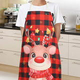 Christmas Gift Linen Merry Christmas Apron Christmas Decorations For Home Kitchen Accessories Natal Navidad 2022 New Year Christmas Gifts