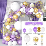 Balloons Garland Arch Kit Wedding Decoration Baby Shower Macaron Latex Balloon Chrome Confetti Ballon Birthday Party Decor Globo