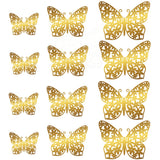 Back to school 12Pcs/Set 3D Hollow Butterfly Wall Sticker Cake Decor Toppers Wedding Decoration Living Room Home Decor Butterflies Stickers