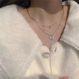 Cifeeo 2023 Punk Pink Love Heart Pendant Short Necklaces For Women Goth Vintage Fashion Charm Choker Necklace Y2K Jewelry 90S