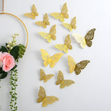 Back To School 12pcs Suncatcher Sticker 3D Effect Crystal Butterflies Wall Sticker Beautiful Butterfly for Kids Room Wall Decal Home Decoration