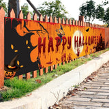 Cifeeo  250X48cm Latest Happy Halloween Bloody Bat Trick Or Treat Pumpkin Ghost Print Party Backdrop Hanging Banner Halloween Decor
