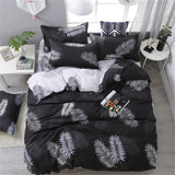Cifeeo White Black Cow Leopard Printed Bed Cover Set Kids Duvet Cover Adult Boys Girls Bed Linen Bedsheet and Pillowcase Bedding Sets