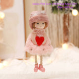 Cifeeo New Year 2023 Gifts Crown Veil Girl Dolls Angel Doll Navidad Xmas Tree Ornaments Christmas Decorations for Home Noel Natal