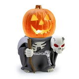 Cifeeo   Halloween Pumpkin Knight Ornament Garden Decoration Bar Party Glowing Pumpkin Head Resin Ornament Home Decoration Accessories