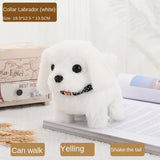 Cifeeo Electronic Plush Toys Walking Barking Cute Puppy Pet Dog Toy with Battery Control Halloween Birthday Gift for Boys Girls Kawaii