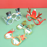 Christmas Gift Christmas Glasses Santa Claus Xmas Tree Elk Paper Glasses Photo Prop Christmas Decor Natal Navidad Decor New Year Kids Gift