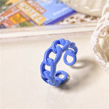 Cifeeo Korean Style Blue Purple Rings for Women Punk Trendy Vintage Heart Ring Small Daisy Flower Rings Party Couple Rings