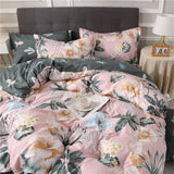 Cifeeo European American Floral Print Bedding Set Queen High Quality Home King Size Duvet Cover Set Butterfly Quilt Covers Pillowcase