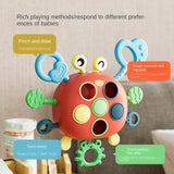 Cifeeo 1PCS Montessori Sensory Toys Silicone Pull String Toys Baby Activity Motor Skills Development Educational Toy Gift for Babies