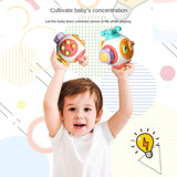 Cifeeo Busy Cube Kids Busy Blocks Montessori Intellectual Toys Children's Hands-on Grasp Ability Training Lock Box Learning Toys Gift