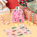 Christmas Gift 5Pcs Christmas Gift Cartoon Bag Gift Box Candy Biscuit Bag Decoration Christmas Party Gift Bag Children Birthday Party
