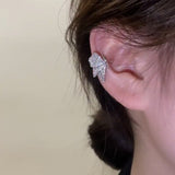 Graduation Gift Cifeeo New Arrival Fashion Clip Earrings Metal Trendy Women Korean Trendy Zircon Butterfly Single Ear Bone Clip Jewelry