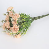 Simulation 16 Heads Bouquet Carnation Living Room Dining Table Home Decoration Wedding Fake Artifical Flowers Mother's Day Gift