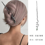 Cifeeo Vintage Harajuku Halloween Hair Sticks Chopstick Hairpins Women Hair Clip Pin Headwear Wedding Role Play Headdress Jewelry