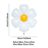 2Pcs White Daisy Flower Foil Balloon multi size sunflower balloons baby shower Birthday wedding party decoration Hot Photo Props