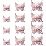 Back to school 12Pcs/Set 3D Hollow Butterfly Wall Sticker Cake Decor Toppers Wedding Decoration Living Room Home Decor Butterflies Stickers