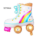 Back to school Cifeeo  18'' Disco 4D Foil Balloons Inflatable Rock Radio Roller Skate 80S 90S Party Decors Retro Hip Hop Themed Birthday Party Supplies