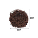 8-20cm Nature Rattan Bird Nest Easter Egg Decoration Prop Artificial Nest for Easter Party Home Garden Decoration DIY Craft