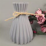 Back to school Modern Plastic Vases European Anti-Ceramic Flower Vase Room Decorations Home Unbreakable Ornaments Basket Flower Arrangement