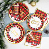 Christmas Gift Merry Christmas Disposable Tableware Christmas Decorations For Home Cristmas Ornament Xmas Navidad Gift New Year