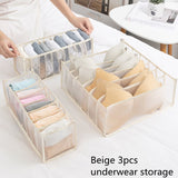 Jeans Bra Organizer Home Separated Dormitory Closet Organizer for Socks Underwear Scarves Storage Box Organizer Foldable Drawer