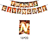 Cifeeo Theme Party Decoration Disposable Tableware Turkey Party Harvest Festival Happy Thanksgiving Day Decor For Home