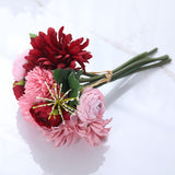 Graduation Gift  Carnation Simulation Korean Hand Holding Small Bouquet Silk Rose Fake Artifical Flower Home Living Room Table Wedding Decoration