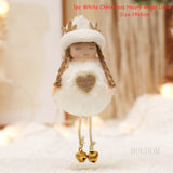 Cifeeo New Year 2023 Gifts Crown Veil Girl Dolls Angel Doll Navidad Xmas Tree Ornaments Christmas Decorations for Home Noel Natal