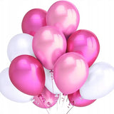 Cifeeo  10/20/30Pcs Pink Gold Confetti Balloons Set Chrome Metallic Ballon Birthday Party Wedding Decoration Wedding Anniversary Globos