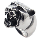 Retro Titanium Steel Punk Leopard Head Rings For Men Stainless Steel Finger Ring Cool Jewerly Accessories Dropshipping