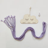 Back to school Nordic Wooden Cloud Baby Hair Clips Holder Princess Girls Hairpin Hairband Storage Pendant Jewelry Organizer Wall Ornaments