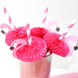 Back to school 10Pcs Flamingo Pineapple Drinking Straws Hawaii Beach Tropical Birthday Party Decoration Summer Pool Party Wedding Supplies