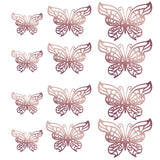 Back to school 12Pcs/Set 3D Hollow Butterfly Wall Sticker Cake Decor Toppers Wedding Decoration Living Room Home Decor Butterflies Stickers