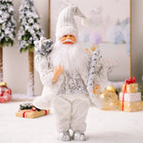 Black Friday Cifeeo  42Cm Standing Posture Gift Santa Claus Doll Oranments Xmas Pendants Merry Christmas Decor For Home Kids Gift Naviidad Presents