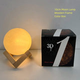 Cifeeo  LED Hand-Painted Moon Lamp Net Red Moon Lamp DIY Graffiti Planet Lamp Bedside Night Lamp Creative Warm Small Ornaments