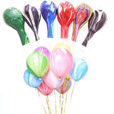 Cifeeo  5/10Pcs 10/12 Inch Agate Marble Latex Balloons Colorful Wedding Birthday Party Decoration Ballons Kids Toys Air Helium Globos