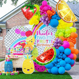 Back to school decoration Cifeeo  141Pcs Tropical Balloon Garland Arch Kit For Hawaii Party Fruit Decorations Birthday Party Luau Summer Beach Party Supplies