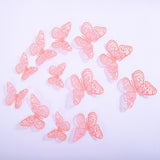 Back to school 12pcs Cake Decorations 3D Hollow Butterflies Happy Birthday Cake Toppers for Birthday Cake Dessert Baby Shower Decor Butterfly