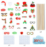 Christmas Gift Photo Propschristmas Photo Bootphoto Propsh Props Kit Masks Lips Beard Snowman Wedding Christmas Party Decoration Supplies