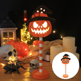 Cifeeo  Halloween 2023 New Detachable Halloween Ghost Festival Modeling Light LED Pumpkin Ghost Skull Wooden Decoration Ornament Small Night Light