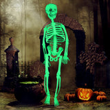 Cifeeo  Halloween Luminous Skeleton New Glowing Hang Human Body Series Party Theme Scene Layout Props Indoor Outdoor Yard Decorations