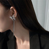 Back to schoolNew Arrival Earrings Fashion Metal Trendy Water Drop Women Dangle Earrings Long Butterfly Tassel Single Hanging Ins Jewelry
