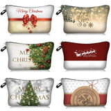 Cifeeo  Tree Natal Santa Snowflake Print Cosmetic Bag Christmas Gif Christmas Decorations for Home Navidad 2023 Xmas Decoration