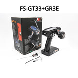 Cifeeo FlySky GT3B FS-GT3B 2.4G 3CH 4WD Transmitter RC System Gun Controller with FS GR3E Receiver for RC Car Boat with LED Screen