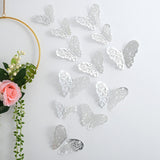 Back To School 12pcs Suncatcher Sticker 3D Effect Crystal Butterflies Wall Sticker Beautiful Butterfly for Kids Room Wall Decal Home Decoration