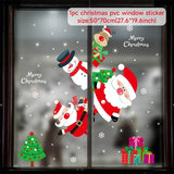 Christmas Gift Santa Claus Christmas Train Window Stickers Merry Christmas Decorations For Home Navidad 2022 Xmas Ornaments Happy New Year 2023