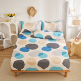Cifeeo Cute Animals Printed Fitted Sheet Mattress Cover with All-Around Elastic Rubber Band Washed Cotton Bedsheet Bed Linenseo