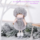 Cifeeo New Year 2023 Gifts Crown Veil Girl Dolls Angel Doll Navidad Xmas Tree Ornaments Christmas Decorations for Home Noel Natal